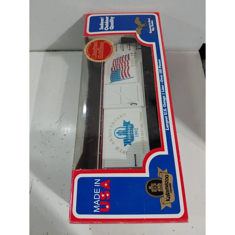 Kalamazoo Trains G Gauge Model Railroad 1992 10th Anniversary Boxcar w/Box